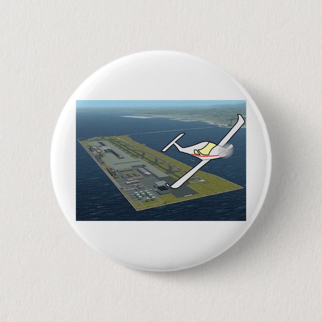 Aircraft Pinback Button (Front)