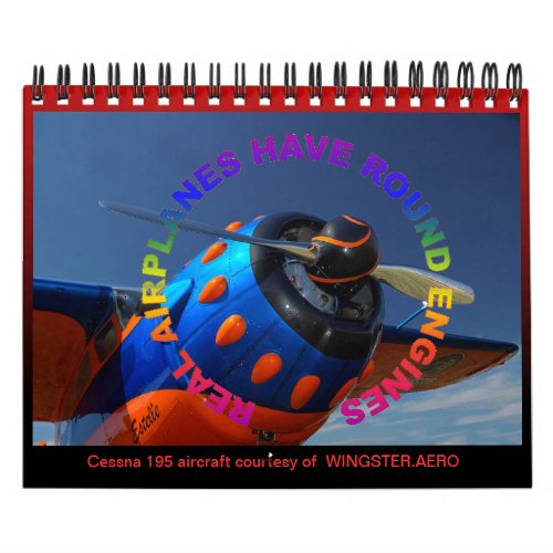 Aircraft Radial Engine mini date book Calendar