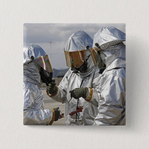 Aircraft Rescue Firefighter Marines Button