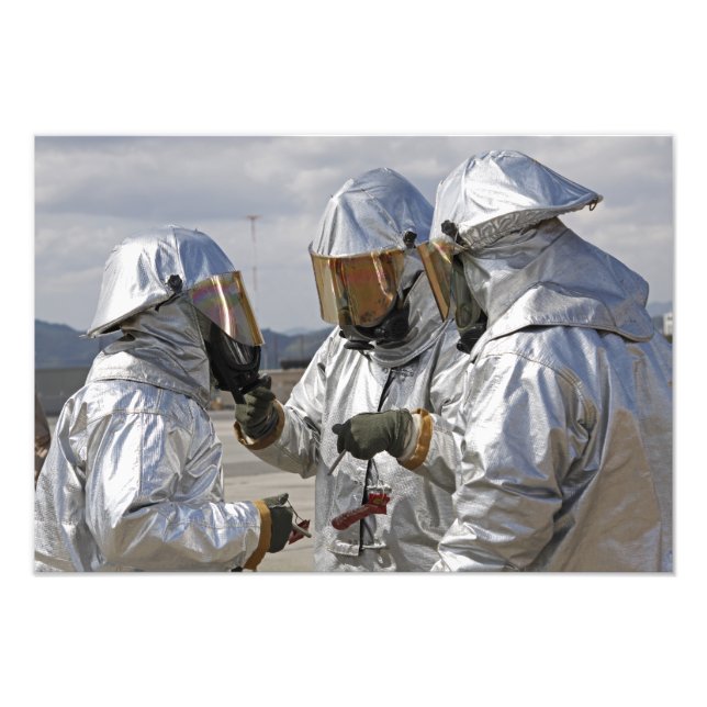 Aircraft Rescue Firefighter Marines Photo Print (Front)