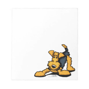 Airedale at Play Notepad