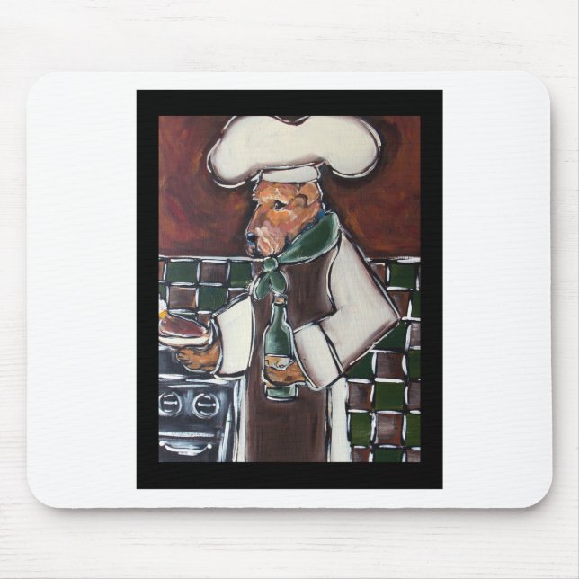 Airedale Chef Mouse Pad (Front)