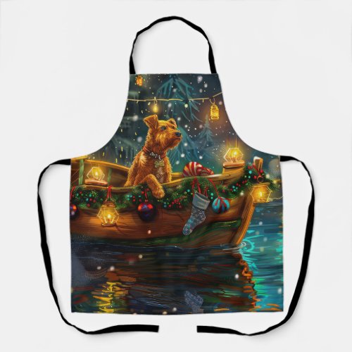 Airedale Christmas Festive Voyage Apron