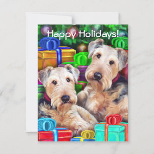 Airedale Christmas Open Now Invitation