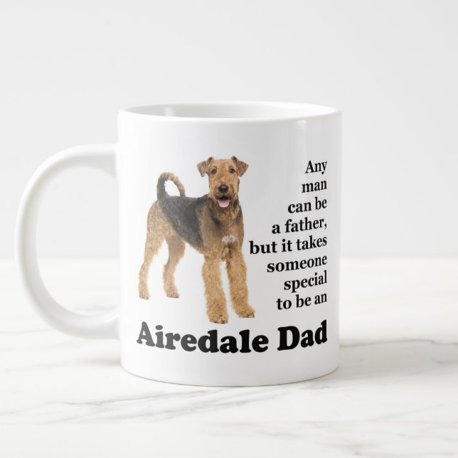 Airedale Dad Jumbo Mug (Left)