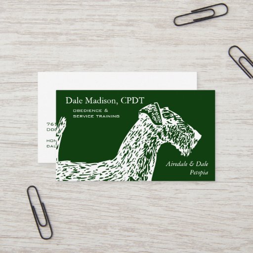Customizable Airedale Dog Business Business Card Templates