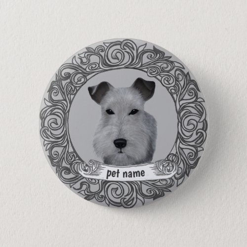 Airedale Dog  Button