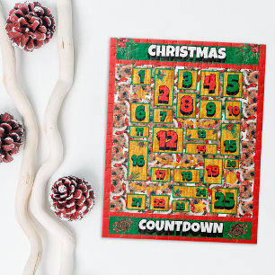 Airedale Dog Countdown Christmas Advent Calendar Jigsaw Puzzle