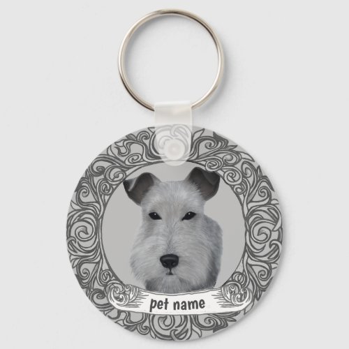 Airedale Dog Loving Memory Keychain