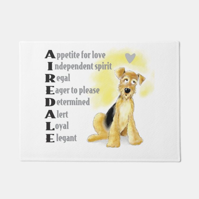 Airedale door mat (Front)