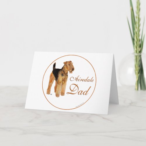 Airedale Fathers Day Card