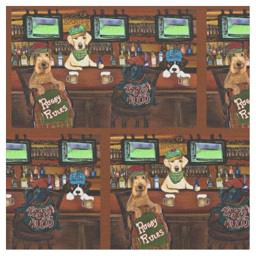 Airedale & Friends  Fabric