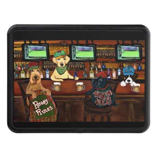  AIREDALE  FRIENDS Poster Hitch Cover