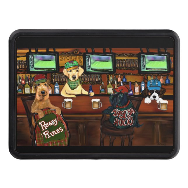  AIREDALE & FRIENDS Poster Hitch Cover (Front)
