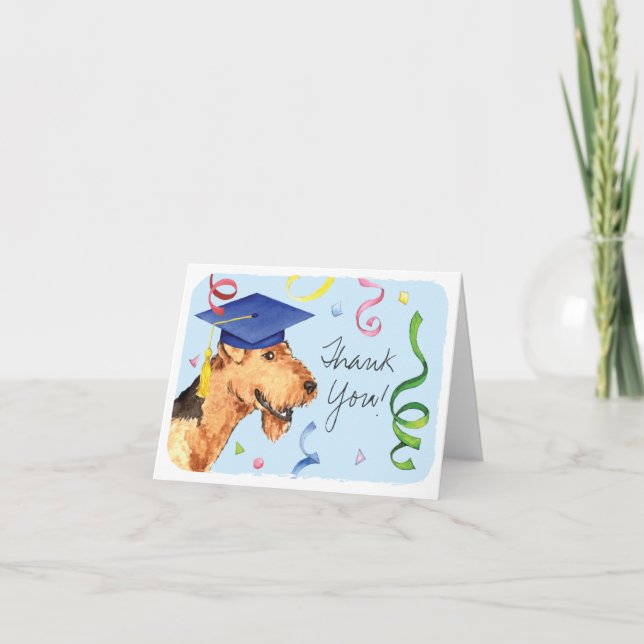 Airedale Graduate Thank You Card (Front)
