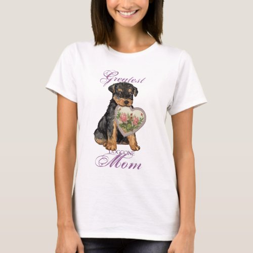 Airedale Heart Mom T_Shirt