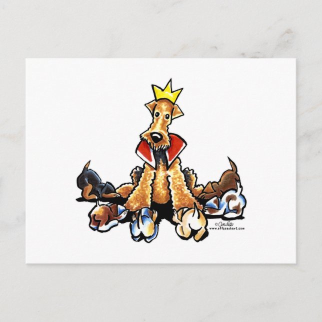 Airedale King of Terriers Postcard (Front)