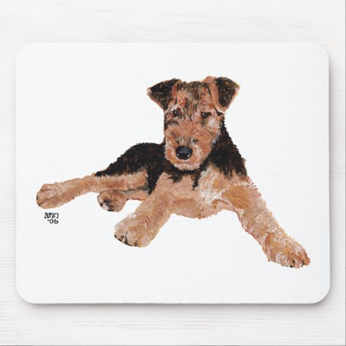 Airedale Lakeland Welsh Terrier Pup Mouse Pad