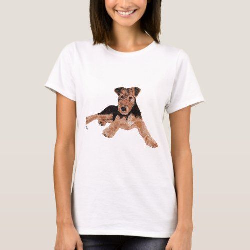 Airedale Lakeland Welsh Terrier Pup T_Shirt