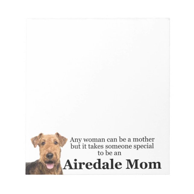 Airedale Mom Notepad (Front)