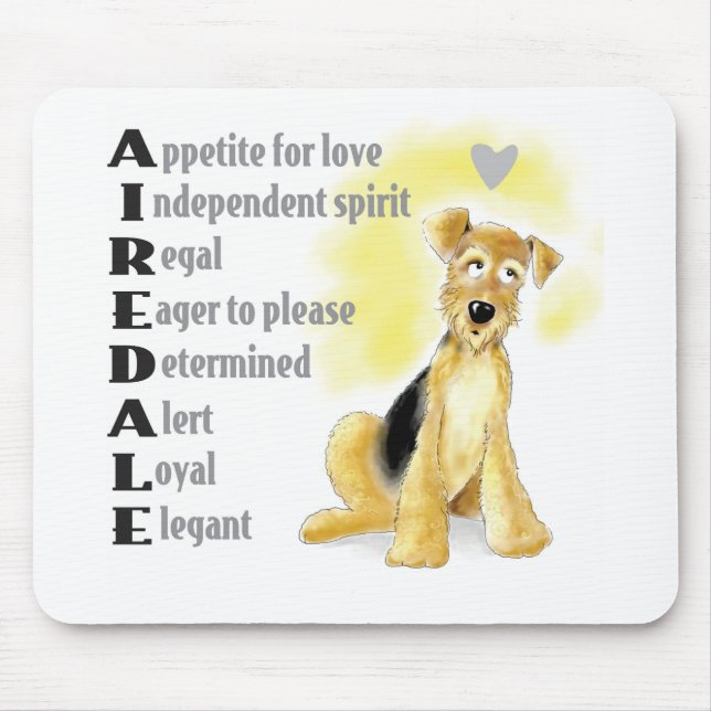 Airedale mousepad (Front)