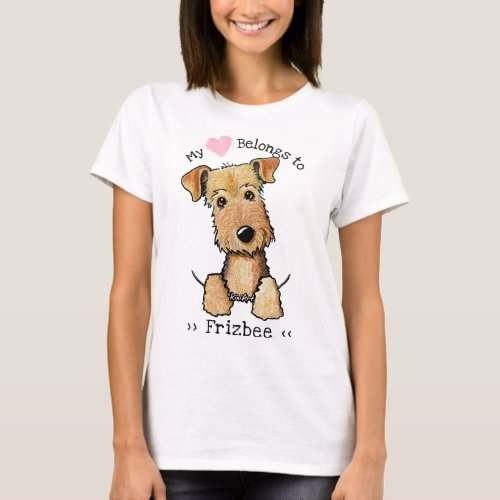 Airedale MY HEART BELONGS TO T_Shirt