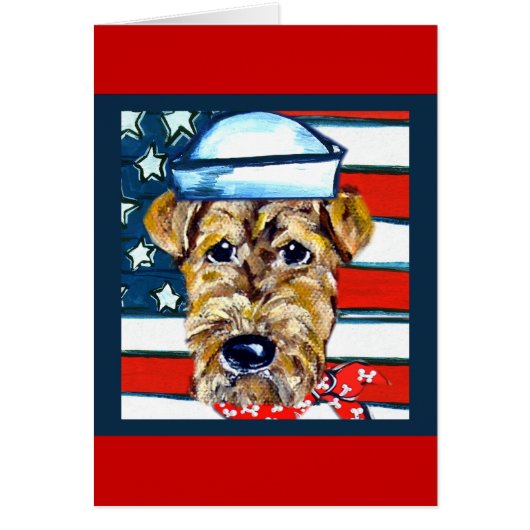 Airedale Navy Cards (Front)