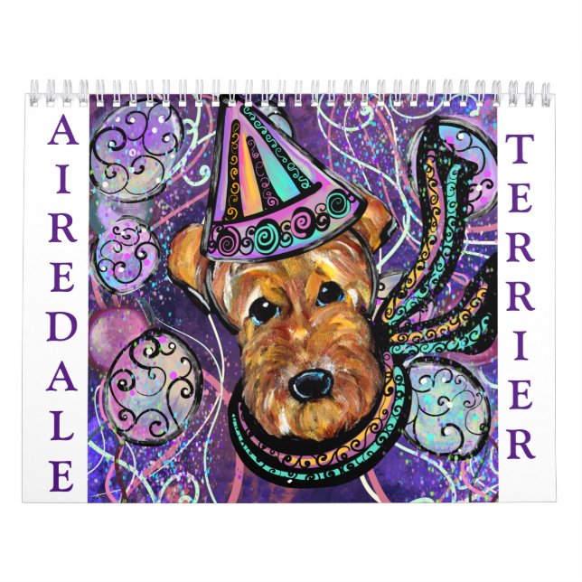 AIREDALE TERRIER  2026 CALENDAR (Cover)