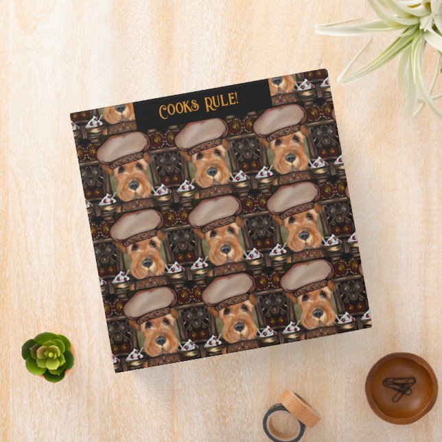 Airedale  Terrier  3 Ring Binder (In Situ)