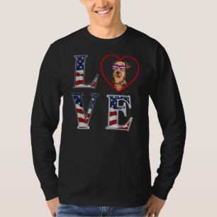 Airedale Terrier 4th Of July Memorial Day Veterans T-Shirt