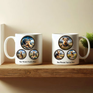 Airedale Terrier 6-Image Coffee Mug Design