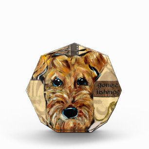 AIREDALE TERRIER ACRYLIC AWARD