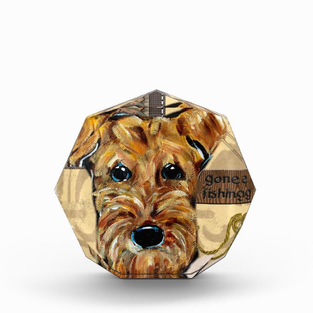AIREDALE TERRIER ACRYLIC AWARD (Front)