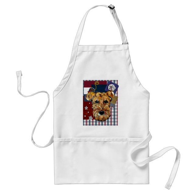AIREDALE TERRIER ADULT APRON (Front)