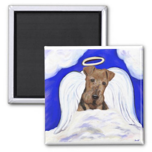 Airedale Terrier Angel Magnet