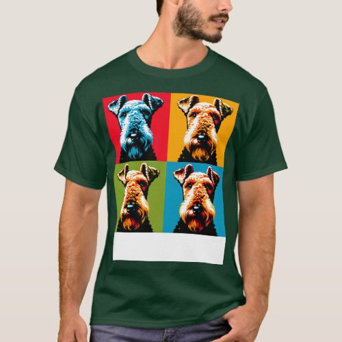 Airedale Terrier Art Dog Lovers T_Shirt