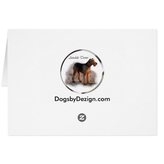 Airedale Terrier Art Gifts (Back Horizontal)