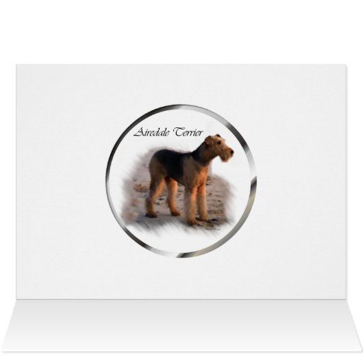 Airedale Terrier Art Gifts (Inside Horizontal (Top))