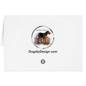 Airedale Terrier Art Gifts Cards (Back Horizontal)
