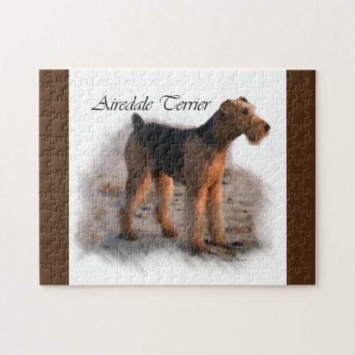 Airedale Terrier Art Jigsaw Puzzle