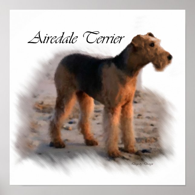 Airedale Terrier Art Print Gifts (Front)