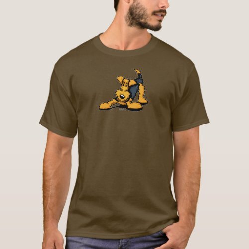 Airedale Terrier at Play T_Shirt