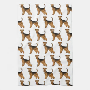 Airedale Terrier Bingley Terrier Cute Dog Pattern Kitchen Towel