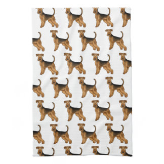 Airedale Terrier Bingley Terrier Cute Dog Pattern Kitchen Towel