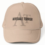 Airedale Terrier Breed Monogram Trucker Hat