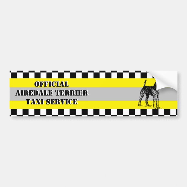 Airedale Terrier Bumper Sticker (Front)