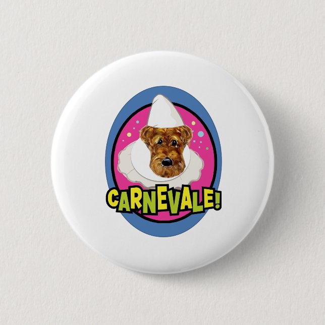 AIREDALE TERRIER BUTTON (Front)