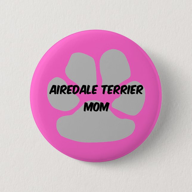 airedale terrier button (Front)
