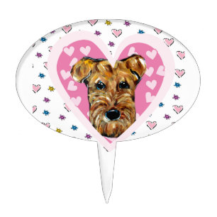 AIREDALE TERRIER CAKE TOPPER