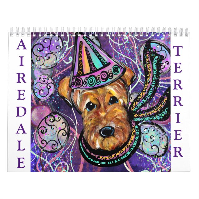 AIREDALE TERRIER  CALENDAR (Cover)